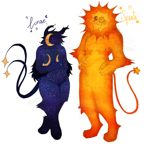 Me+Partner Sonas - Colored&amp;Lined fullbodys x2 + shaded