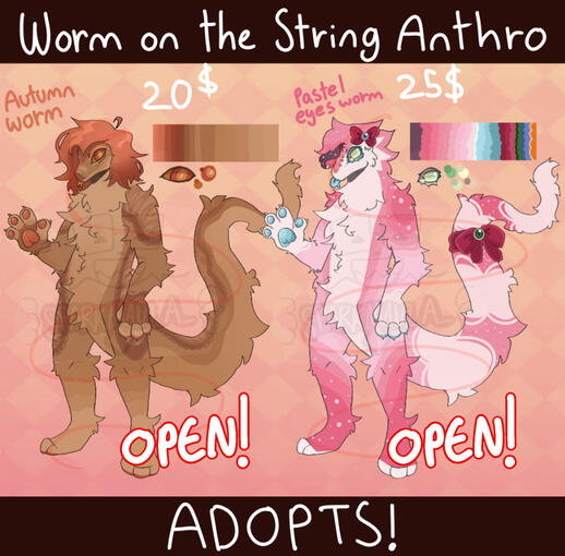 Adopts - Colored &amp; Lined Fullbody x2 + Simple Ref