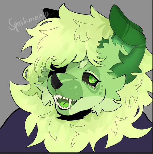 WIP OC - Headshot colored + shaded