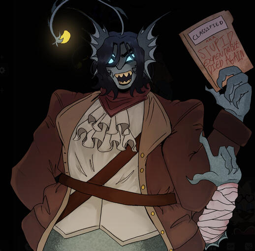 Sebastian Pressure - Fanart - Halfbody colored&amp;lined+ Shaded